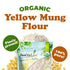 1.5 Food to Live Organic Yellow Mung Flour, Pounds Ground Moong Dal Powder from Indian Lentil. Plant Based Protein.