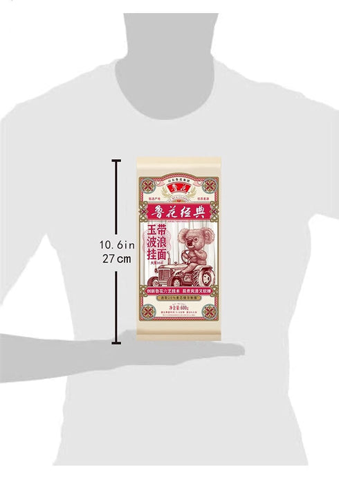 21Oz Luhua Chinese Wide Flat Noodles Wavy Noodle