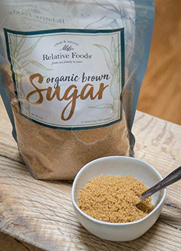(3lb) Organic Brown Sugar Bulk Resealable bag - raw Light Brown sugar for Baking, Kitchen sweetener, Glazes & More