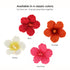 9 Count Global Sugar Art Hibiscus Sugar Cake Flowers, White with Yellow Hawaiian Cake Flower Large, by Chef Alan