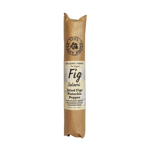 3-Pack, 100% 1 Hellenic Farms Fig Salami with Nuts Vegan, Plant-based. of each roll made of dried greek figs with:
