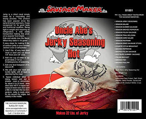 1 lb. The Sausage Maker - Uncle Abe's Hot Jerky Seasoning Kit