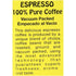 PILON 10oz 284g (Pack 06) Ground Espresso Coffee |
