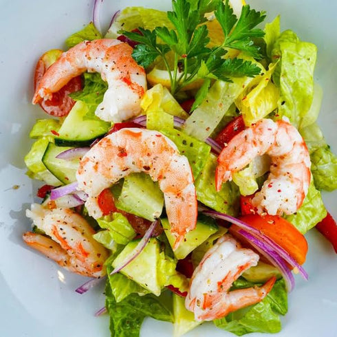 Generic 50/70 Count Frozen 32 oz Cooked Shrimp, Tail-Off, , Fully cooked, peeled, and deveined shrimp saves you prep