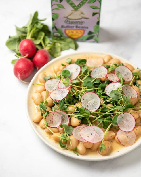 13.4 oz. (8 PACK) Jacks | Organic White Butter Beans | Filled with Protein & Fiber, Low Sodium & Non-GMO |