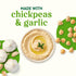 Generic Hummus, 8 oz, Pack 2 Garlic Creamy Chickpea Dip, Savory Ready to Eat Spread