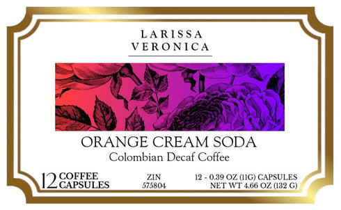 Larissa Veronica (12 575804) 3 Pack Orange Cream Soda Colombian Decaf Coffee (Single Serve K-Cup Pods) (Gourmet