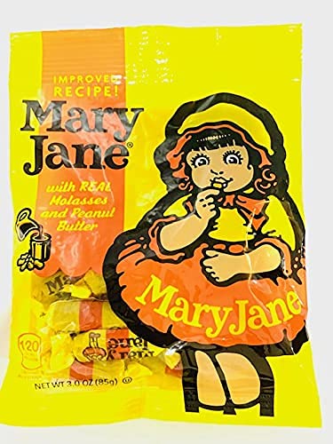Mary Jane Taffy Candy, 3 Ounce Bag of Sweet Treats