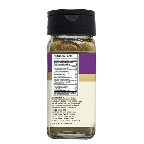 Pride of India Korma Masala for Meat & Lamb, Traditional Indian Curry Powder in 1.7 oz. Dual Sifter Bottle