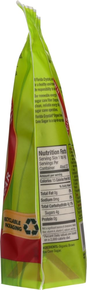 24-Ounce (Pack 6) Florida Crystals Organic Sugar, Brown, Bags of by Florida Crystals