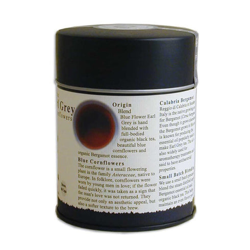 The Tao of Tea Blue Flower Earl Grey Black Tea, Loose Leaf, 3.5 Ounce Tin
