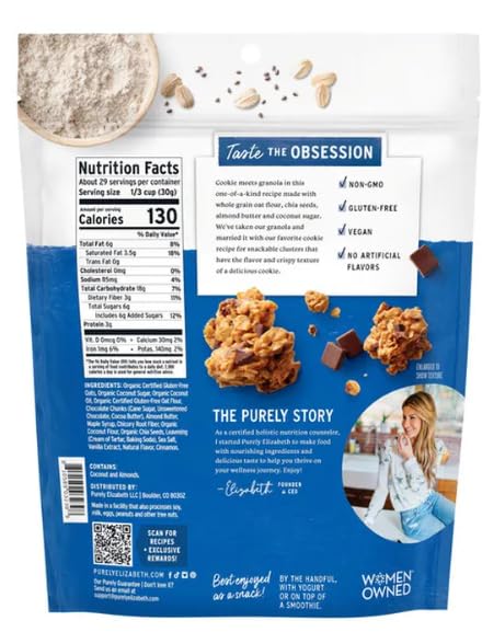 Generic 31oz Purely Elizabeth Chocolate Chip Cookie Granola, Bag
