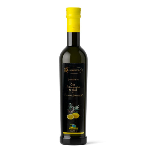 Gargiulo Extra Virgin Olive Oil with Sorrento IGP Lemons Premium Italian Lemon-Infused