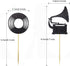 Morndew 24 PCS Vinyl Record Phonograph Cupcake Toppers for Nostalgic Dancing Ball Music Theme Party Decorations