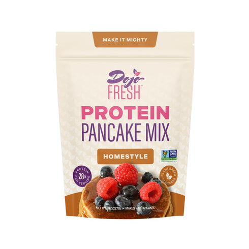 Dojo Fresh Homestyle Protein Pancake Mix, Plant-Based & Vegan, 28g Protein per