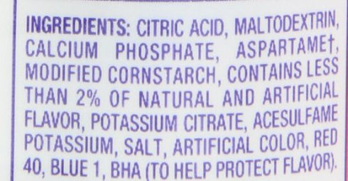 (24 Packets, 4 6) Crystal Light Fruit Punch Drink Mix Pitcher Canisters