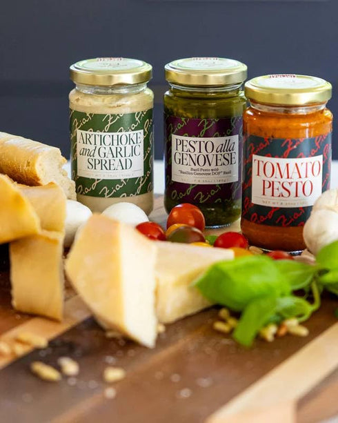 80g Zia Pia Pesto alla Genovese Spread - | Small Batch Spread | Traditional Italian Pesto | Vegan & Gluten Free |