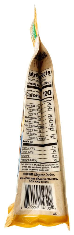 Just About Flour 1 lb (Pack 2) Organic Chickpea Flour