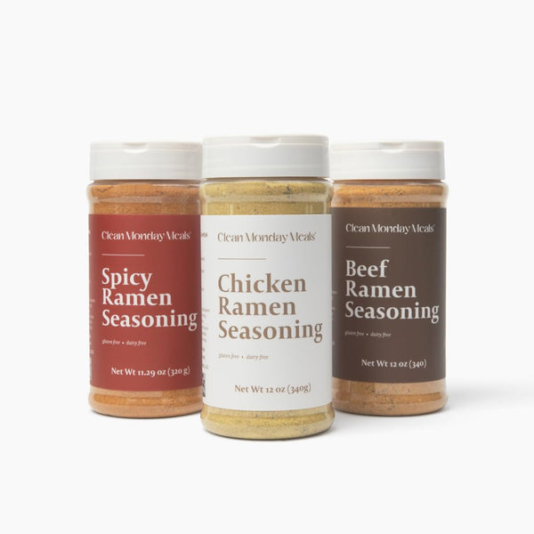 Clean Monday Meals Chicken, Beef & Spicy Ramen Seasoning Pack | Gluten-Free,