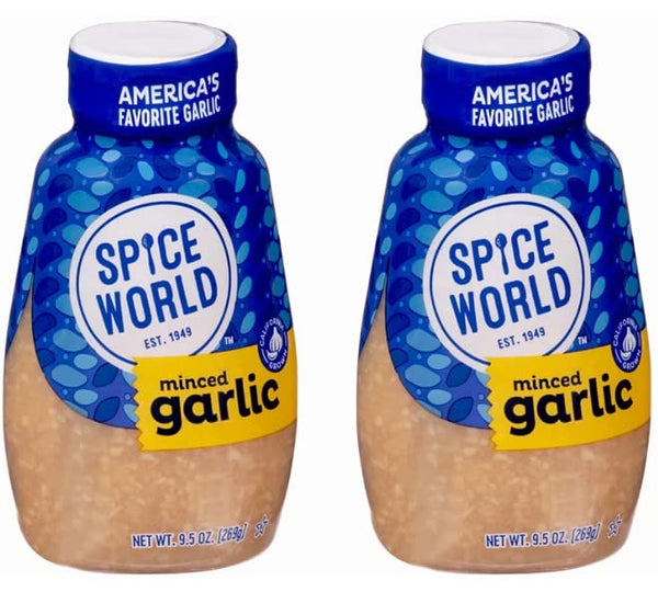 Generic Spice World Squeezable Minced Garlic - 2pk