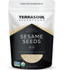 Terrasoul Superfoods Organic Hulled Sesame Seeds, 2 Lbs - Perfect for Tahini