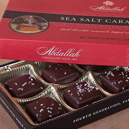 Abdallah 's Chocolates-Dark Chocolate Caramels With Sea Salt, 1 lb.