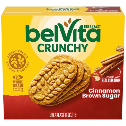 KD Chocolates belViita Cinnamon Brown Sugar Breakfast Biscuits, 5 Packs.