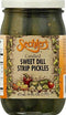 Sechlers Sechler's Candied Sweet Dill Strip Pickles, Kosher, 16 Ounce (Pack of 6)