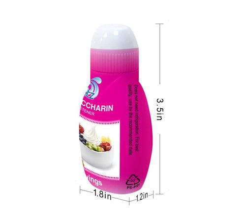 EZ-Sweetz Sodium Saccharin Liquid Sweetener, 2 Pack 1.42oz - 600 Servings/Bottle