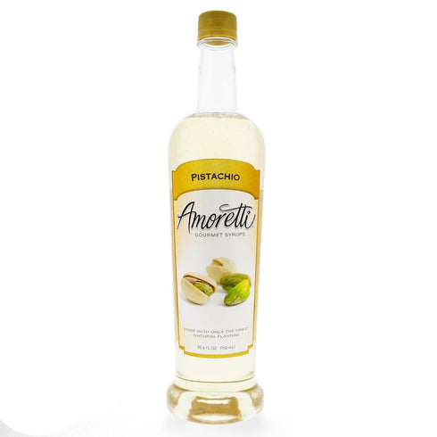 Amoretti - Pistachio Gourmet Syrup 750 ml, Flavor Coffees, Teas, Cocktails, &