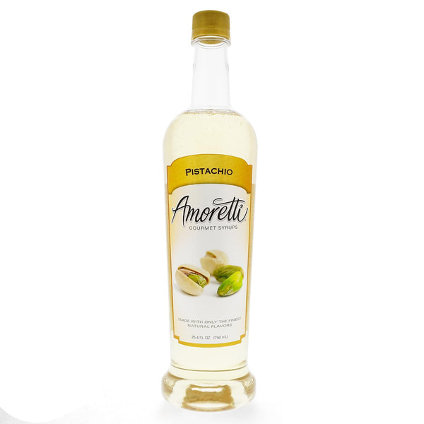 Amoretti - Pistachio Gourmet Syrup 750 ml, Flavor Coffees, Teas, Cocktails, &
