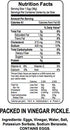 Herbs 67 oz Packed Herb's Pickled Eggs Gallon size plastic jar In Vinegar