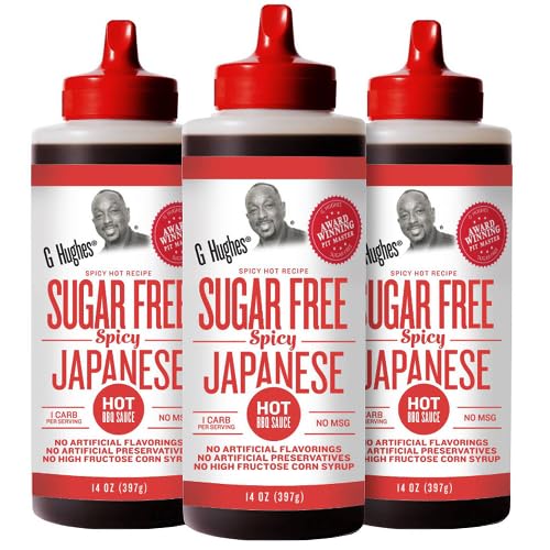 G Hughes Sugar Free Spicy Japanese BBQ Sauce - Gluten Free Hot