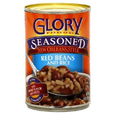 Generic 15oz (Pack 5) Glory Foods, Seasoned, Red Beans & Rice, Can
