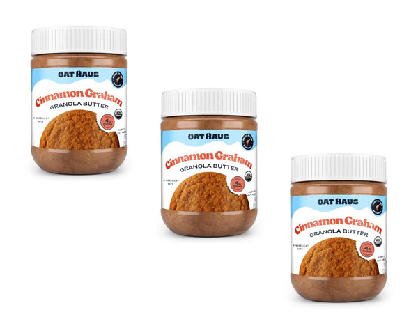 Oat Haus Organic Cinnamon Graham Granola Butter | Peanut-free, Almond (Tree-Nut) Free,