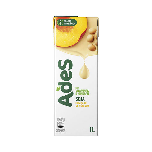 Ades Soy Peach Juice 33.81 fl | Suco de Pssego a base de