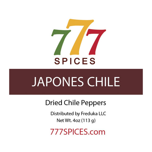 4oz Japones Dried Whole Chile Peppers in Heat-Sealed Resealable Bag for Authentic Mexican Food