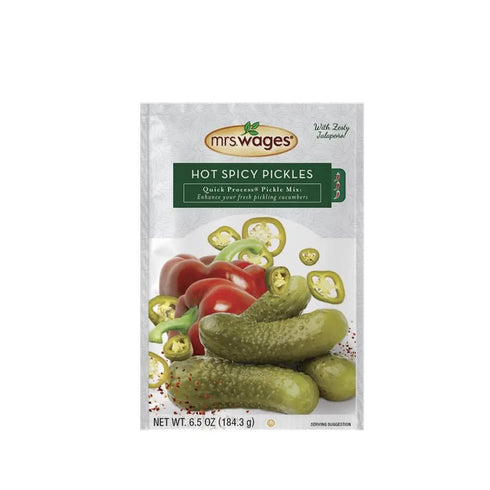 Spicy Pickling Mix, Hot 6.5oz by Mrs. Wages
