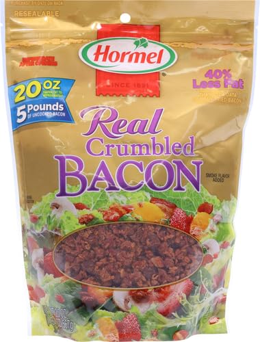 20 Oz (Pack 2) Hormel Premium Real Crumbled Bacon, Pouch