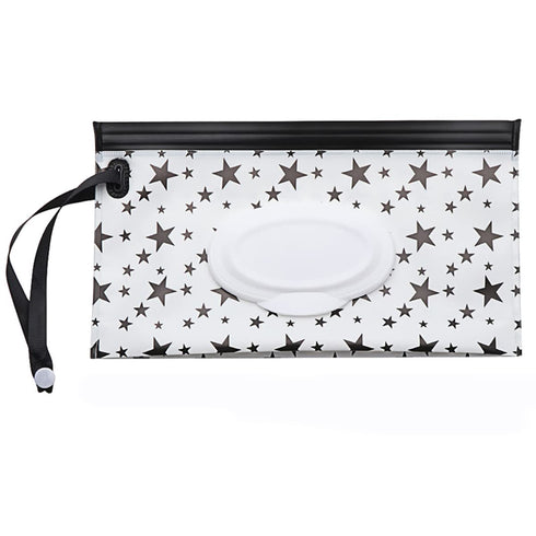 Nobu 5 piecesSnap Strap Portable Baby Wet Wipes Bag Tissue Box Container Eco-friendly