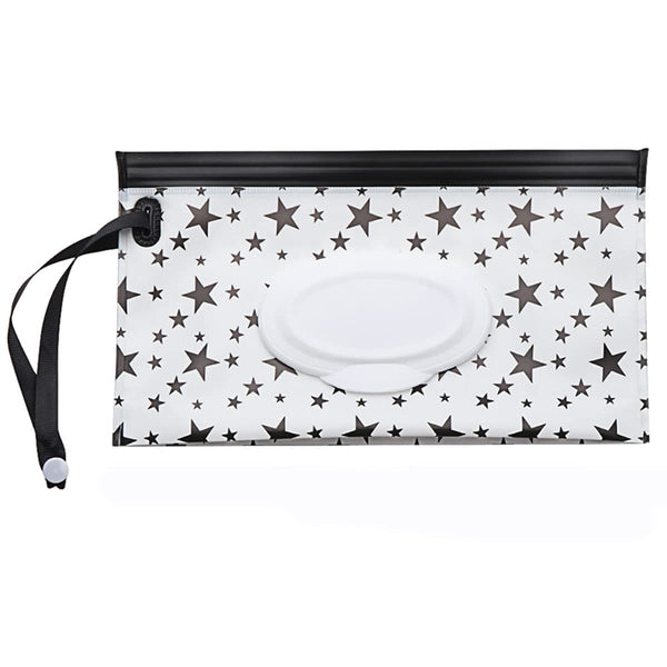 Nobu 5 piecesSnap Strap Portable Baby Wet Wipes Bag Tissue Box Container Eco-friendly