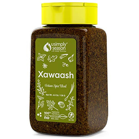 USimplySeason Xawaash Spice, 4.8 oz - East African Cuisine Inspired, Vegan, Non-GMO, No-Salt