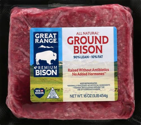 Great Range 90%/10% 1 lb , Ground Bison Brick