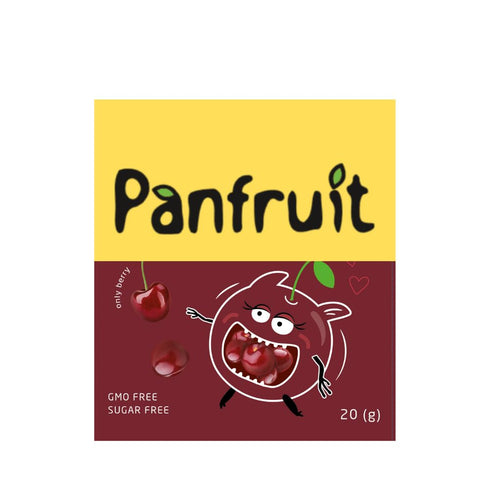 4 Packs, PANFRUIT Freeze-Dried Sweet Sour Cherry, Whole Berries, Non-GMO, No Added Sugar, Gluten-Free