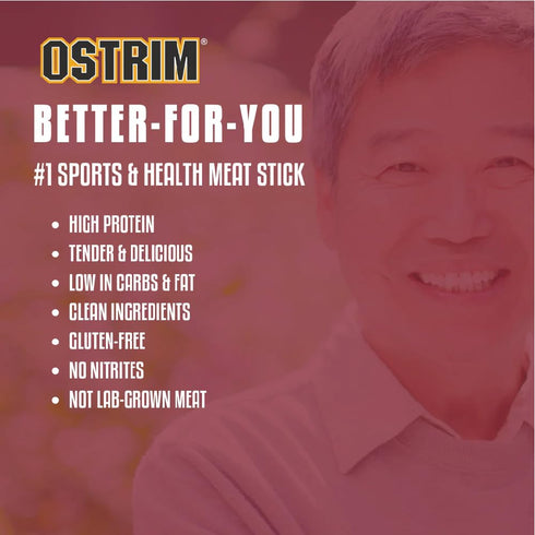 (1.5oz) (2 Packs 10) (1.5, Ostrim High Protein Snack Stick, of Teriyaki (Beef & Ostrich))