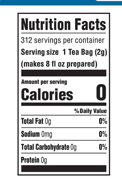 Generic 100 Count Black Tea Bags, Individually Wrapped