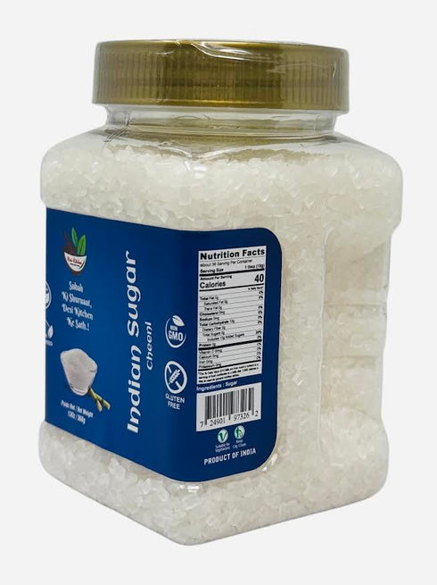 DESI KITCHEN AUTHENTIC INDIAN PRODUCTS 13oz/368g, Desi Kitchen Indian White Sugar (Cheeni)~ NON-GM), Gluten Free, Non