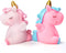 Unicorn Birthday Cake Topper, 2 Pack Unicorn Figurines for Cupcake Dessert DIY Decoration Accessories, Baby Shower Toy