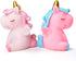 Unicorn Birthday Cake Topper, 2 Pack Unicorn Figurines for Cupcake Dessert DIY Decoration Accessories, Baby Shower Toy