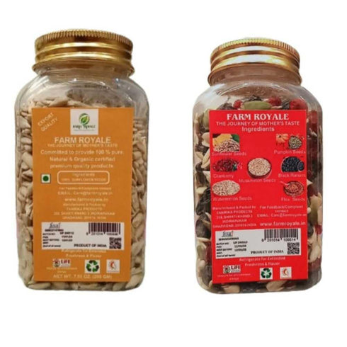 Combo(200gm, 250gm)100% Farm Royale Sunflower & Ready to eat snack seven in one mix Pure and Natural||Export